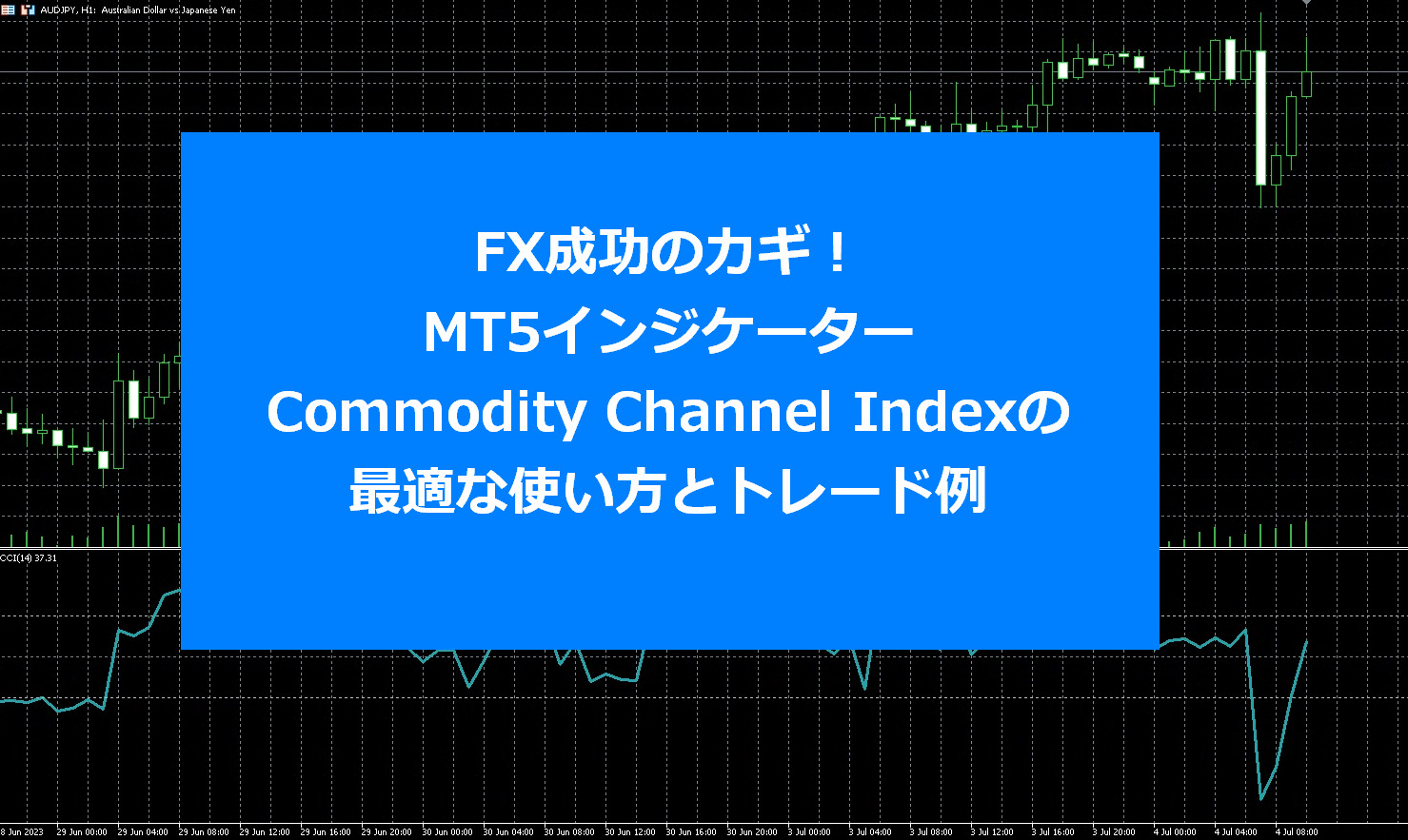 FX成功のカギ！MT5インジケーター Commodity Channel Index の最適な使い方とトレード例