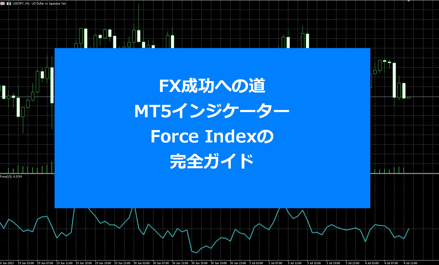 FX成功への道: MT5インジケーター・Force Indexの完全ガイド