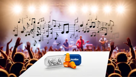 Mumba コンサート・ライブ用耳栓 収納ボックス付き 24dBの高度なフィルター技術
