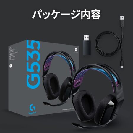 Logicool G ゲーミングヘッドセット G535 ワイヤレス