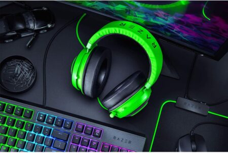 Razer Kraken Green ゲーミングヘッドセット アナログ接続 RZ04-02830200-R3M