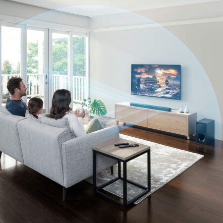ソニー サウンドバー HT-G700 3.1ch 4K HDR HDMI付属 Dolby Atmos DTS:X Bluetooth 対応の後ろからの視聴イメージ