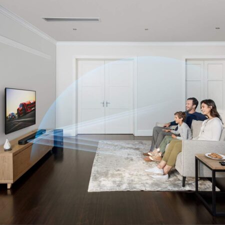 ソニー サウンドバー HT-G700 3.1ch 4K HDR HDMI付属 Dolby Atmos DTS:X Bluetooth 対応の横からの視聴イメージ