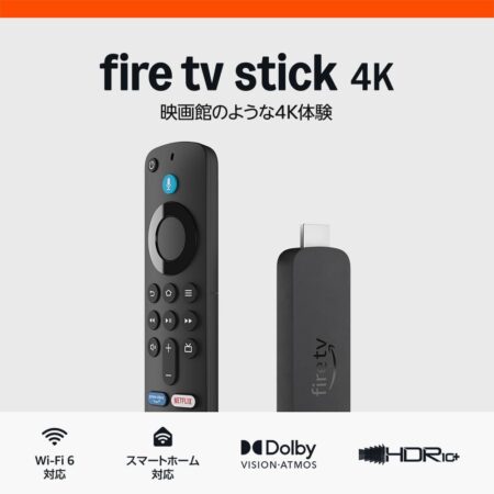 Amazon Fire TV Stick 4K | 映画館のような4K体験 | ストリーミングメディアプレイヤーの本体画像