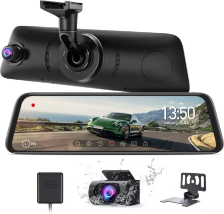 AUTO-VOX 新型 近未来感ドライブレコーダー ミラー型 前後1080P 純正ミラー交換 右ハンドル仕様 デジタルインナーミラー ノイズ対策 駐車監視 GPS タッチパネル V5proの同梱内容