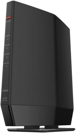 バッファロー WiFi ルーター 無線LAN Wi-Fi 6 11ax 11ac AX5400 WSR-5400AX6Pの本体