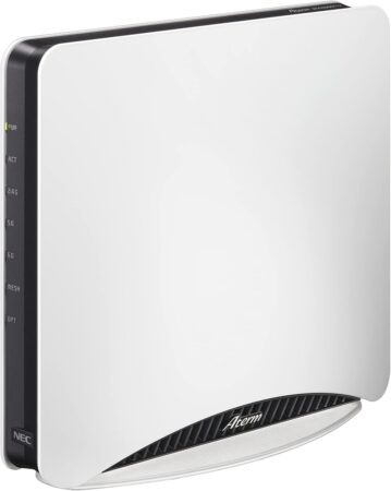 NEC Aterm 無線LAN Wi-Fi 6E ルーター 11axトライバンド対応 AM-AX11000T12の正面画像