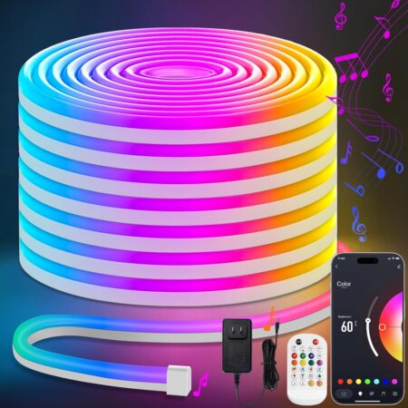 Lamomo LEDテープライト RGB 20M 調光調色 チューブ管 間接照明の本体