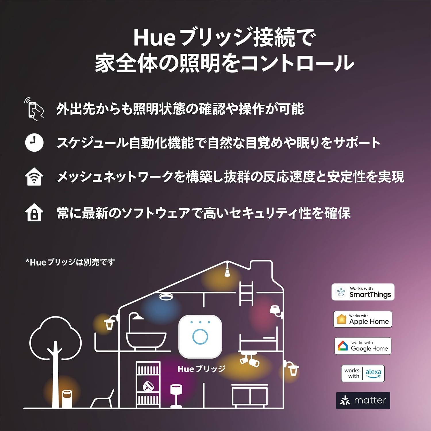 Philips Hue(フィリップスヒュー) LEDテープライト スマート Alexa対応で部屋全体コントロール