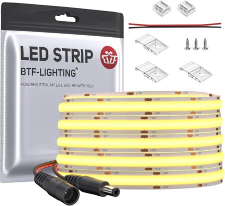 BTF-LIGHTING FCOB COB LED テープ ライト同梱内容