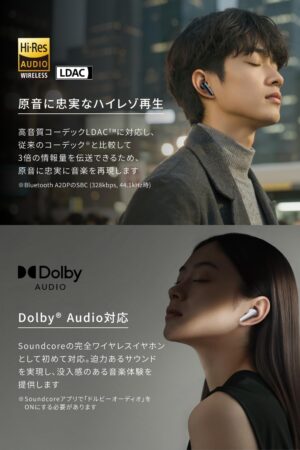 サウンドコアLiberty 5装着イメージ