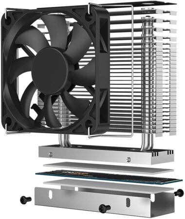 JIUSHARK M2 SSD ヒートシンク Type2280専用 M2-THREE横から画像