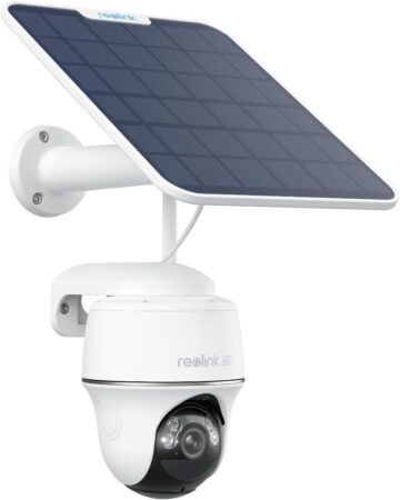 Reolink ワイヤレス防犯カメラ ソーラーパネル付き 双方向音声 遠隔監視 Argus PT Ultra本体
