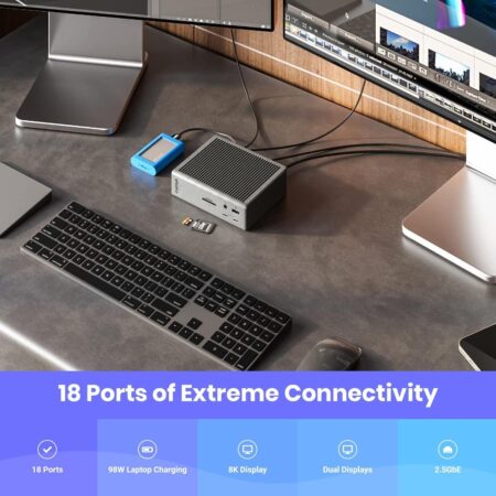 CalDigit TS4 Thunderbolt Station TS4-JP-AMZの使用イメージ