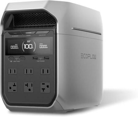 EcoFlow DELTA 3 Plus ポータブル電源(定格1500W /サージ3000W) 本体