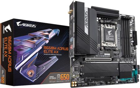 GIGABYTE B650M AORUS ELITE AX マザーボード MB5899パッケージ画像