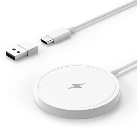PINRUIGE ワイヤレス充電器 Magsafe Qi認証 マグネット式 対応iPhone 16 / 16 Pro / 16 Pro Max / 15 / 14 / 13