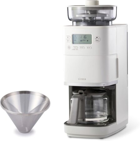 シロカ コーン式 全自動 コーヒーメーカー カフェばこPRO CM-6C261本体