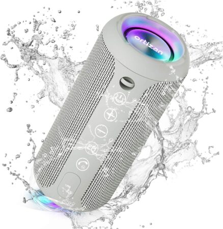 Ortizan Bluetooth スピーカー 防水IPX7でワイヤレス 30時間連続再生