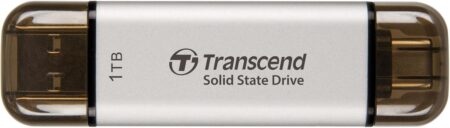 トランセンド ポータブルSSD 1TB 高速 最大1050 MB/s Type-A/Type-C TS1TESD310S-E