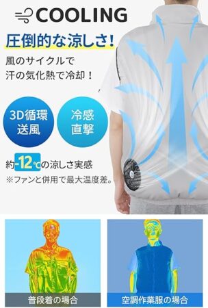 Vivisan空調作業服ベスト