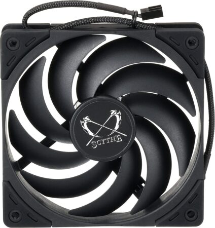 SCYTHE オリジナル設計12cmケースファン 新開発渦巻状フィン Wonder Snail 2400 PWM 240rpm