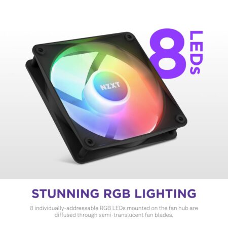 NZXT F120 RGB CORE PCケースファン RF-C12SF-B1 FN1919