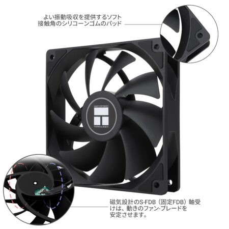 Thermalright TL-C12C CPUファン 120mmケースクーラーファン