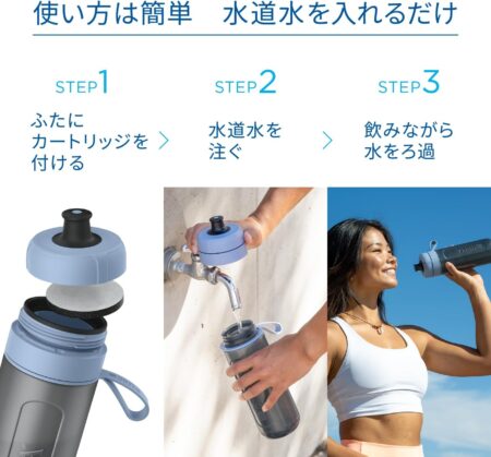 ブリタ 浄水器 水筒 ウォーターボトル PFOS/PFOA除去試験済 マイボトル アクティブ