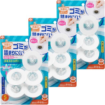 洗面台 排水溝用 詰まりにくい ゴミストッパー ３個セット 使い捨て/取り付け簡単/詰まり防止/取り外し簡単