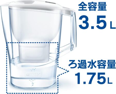 ブリタ 浄水器 ポット型 PFOS PFOA 1.75L 全容量:3.5L アルーナXL