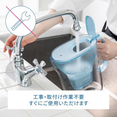 ブリタ 浄水器 ポット型 PFOS PFOA除去試験済 ろ過水容量1.15L