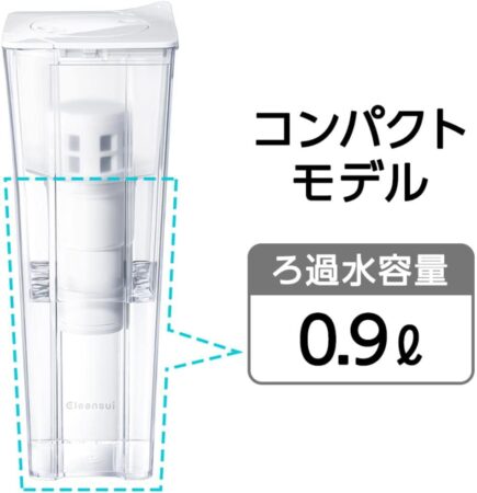 クリンスイ 浄水器 ポット型 カートリッジ計2個入り 本体CP012W-WT