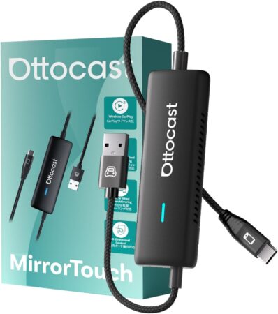 オットキャスト OTTOCAST Mirror Touch ワイヤレスCarPlayアダプター