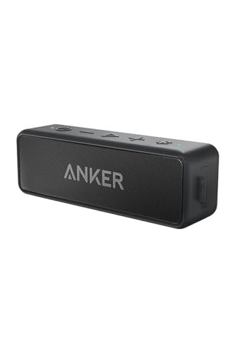 Anker Soundcore 2 (USB Type-C充電 12W Bluetooth 5 スピーカー 24時間連続再生)【完全ワイヤレスステレオ対応/強化された低音 / IPX7防水規格 / デュアルドライバー/マイク内蔵】(ブラック) 1枚目 画像