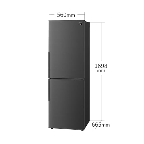 シャープ 冷蔵庫 幅56.0cm 310L 右開き SJ-PD31K-W アコールホワイト 大容量冷凍室 プラズマクラスター 中間 画像