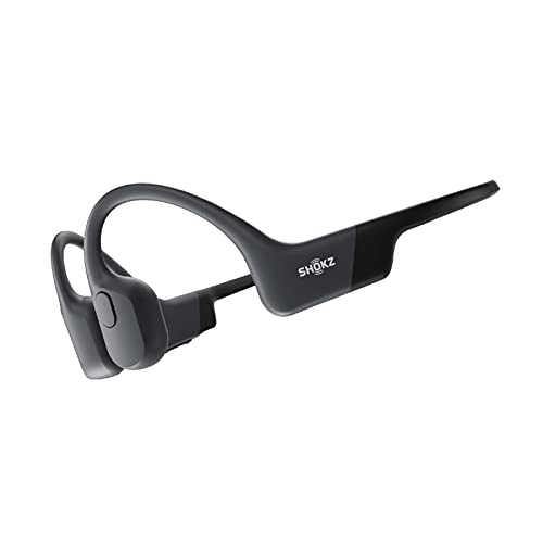 Shokz (ショックス) OpenRun 骨伝導イヤホン ワイヤレス Bluetooth5.1 オープンイヤーヘッドホン 耳を塞がない 自動ペアリングヘッドフォン マイク付き 技適認証済み ランニング・スポーツイヤフォン IP67防塵防水 急速充電 8時間再生 ブラック 画像1