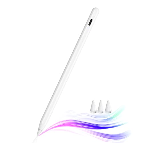 JAMJAKE iPad用ペンシル アップルペンシル代用ペン 2018年～2025年 iPad対応 タッチペン 超高感度 極細 スタイラスペン Type-C急速充電 傾き感知/磁気吸着/誤作動防止機能対応 軽量 耐摩 学生 子供 筆記 絵を描く デザイン用 ドローイング用 画像1