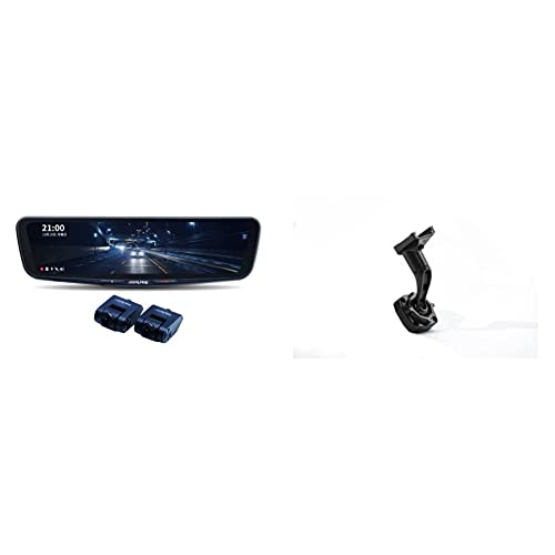 アルパイン ドライブレコーダー搭載 12インチデジタルミラー(純正ミラー交換タイプ/車内リアカメラ) DVR-DM1200A-IC + （車外用リアカメラモデル）汎用取付けキット KTX-M01-A1 取付キット 画像1
