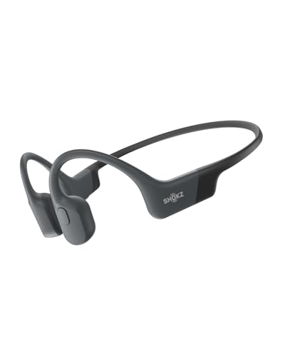 Shokz (ショックス) OpenRun 骨伝導イヤホン ワイヤレス Bluetooth5.1 オープンイヤーヘッドホン 耳を塞がない 自動ペアリングヘッドフォン マイク付き ランニング・スポーツイヤフォン IP67防塵防水 スポーツヘアバンド付き 急速充電 8時間再生 USB-C ブラック 画像1
