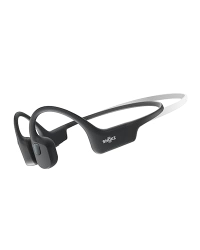 Shokz (ショックス) OpenRun Mini 骨伝導イヤホン ワイヤレス Bluetooth5.1 オープンイヤーヘッドホン 耳を塞がない 自動ペアリングヘッドフォン マイク付き ランニング・スポーツイヤフォン IP67防塵防水 スポーツヘアバンド付き 急速充電 8時間再生 ミニサイズ USB-C ブラック 画像1