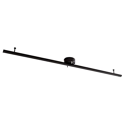 【Amazon限定ブランド】ダクトレール ライティングレール 1.5m 可動範囲146cm ライティングバー スポットライトレール 照明 ライティングダクト オシャレ 工事不要 間接照明 天井 Kalos BK 150 画像1