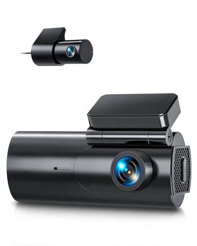 GKU 前後ドライブレコーダー 4K+1080P ドライブレコーダー ゼンゴ 小型 ドラレコ 【5GWIFI】 24時間駐車監視 HDR/WDR搭載 400万画素 夜間撮影 スマホ連携 衝撃録画 Ｆ値1.8 LED信号機対策 どらいぶれこーだー リアカメラ360° 回転 ヨンキロ 2025年 日本語取扱説明書 Dash Cam 64GBSDカード付き (D600) 画像1