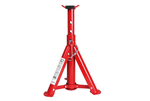 エマーソン(Emerson) ジャッキスタンド 3t 折りたたみ式 コンパクト収納可 5段階高さ設定(260/290/330/365/410mm) 高さ調整ピンが抜けるのを防ぐピン止め付き ラバーパッド付 EM-124 画像1
