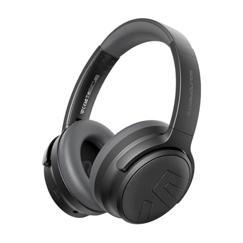 SOUNDPEATS Space Pro ワイヤレスヘッドホン LDAC/ハイレゾ対応 (ワイヤレス/有線) / アクティブノイズキャンセリング 最大47dB/ 40mm +10mmデュアルドライバー/ 最大151時間音楽再生/ マルチポイント対応/無線& USB-C & AUX有線接続 ヘッドホン 【VGP2025 SUMMER 金賞】 サウンドピーツ (ブラック) 1枚目 画像