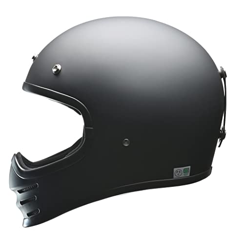 リード工業(LEAD) バイク用 フルフェイス スクランブラーヘルメット RUDE (ルード) マットブラック フリーサイズ (57-60cm未満) 最後 画像