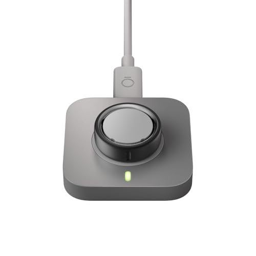 Ouraリング 第4世代 充電器 – グレー – サイズ6対応 – 充電ドック&USB-Cケーブル付き|スマートリングを最長8日間充電可能 中間 画像