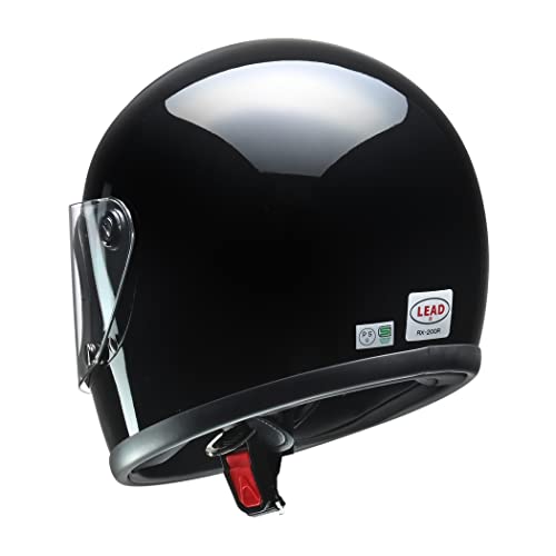 リード工業(LEAD) バイクヘルメット フルフェイス RX-200R ブラック フリーサイズ (57-60cm未満) 中間 画像