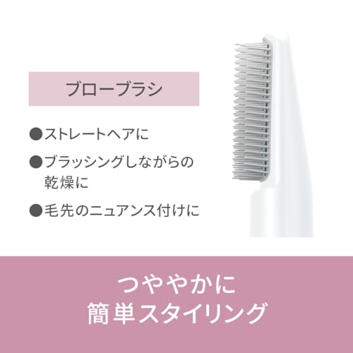 【2024年発売】パナソニック くるくるドライヤー イオニティ マイナスイオン 白 EH-KE1L-W 中間 画像