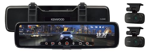 ケンウッド ドライブレコーダー DRV-EM4800 ミラー型 デジタルミラー IPS液晶 前後高感度PureCel Plusセンサー搭載 フルハイビジョン録画 バンド式装着 ミラレコ KENWOOD [出張取付サービス対応] 画像1